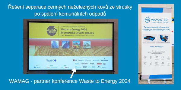 Magnetická separace na konferenci Waste to Energy 2024
